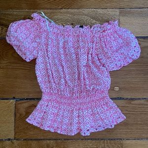 Off the should top, worn once